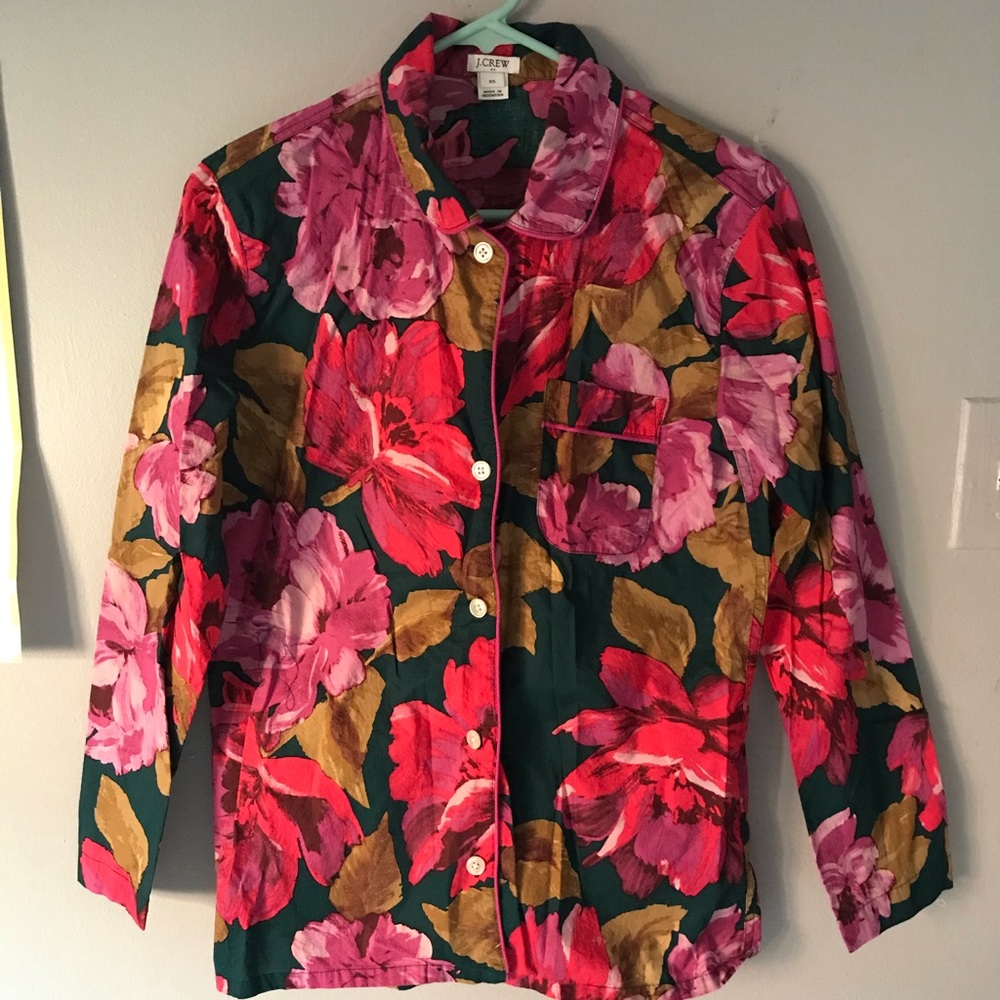 J.Crew floral Pajama set